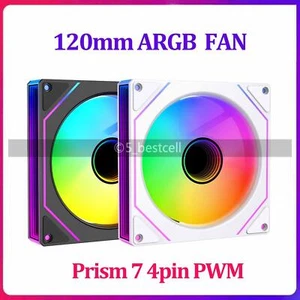 LOVINGCOOL Prism7 ARGB 12cm Desktop PC Computer Case CPU Cooling Fan Air Cooling - Photo 1/11