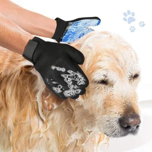 Dog & Cat Pet Bathing, Grooming & Massage Gloves GOOD QUALITY & VALUE UK - Picture 1 of 28