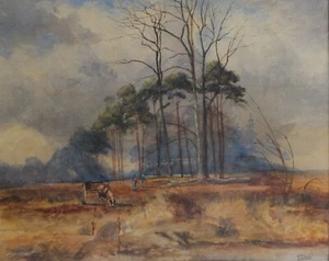 Charles T Hollis Marmitta 1881-1882 Windsor Park " When The Foglie Have Cadente - Picture 1 of 6