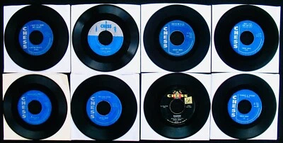 CHUCK BERRY ✦ 8 Rock 45's Up For Bid~CHESS Records~Johnny B. Goode - Image 1 of 2