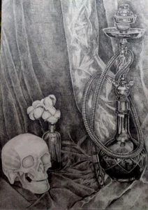 Still life Original Painting | Signed Handmade Artwork Artist | 12×16" - Picture 1 of 10