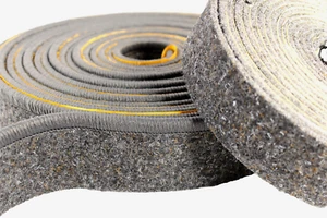 Sockelleiste Nadelfilz 2071 grau gekettelt permanent selbstklebend 7cm x 5m. - Bild 1 von 15
