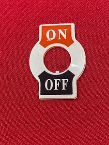 E10TA301 Black/Gray/Red On/Off Markings Aluminum Toggle Switch Plate - Picture 1 of 3