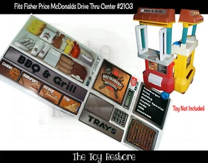 Toy Restore Replacement Stickers Fits Fisher Price McDonalds Drive Thru Playset - Photo 1 sur 6