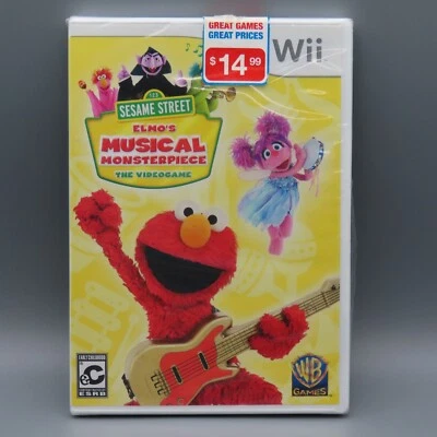 Sesame Street Elmo's Musical Monsterpiece Nintendo Wii 2012 Brand New Sealed - Image 1 of 4
