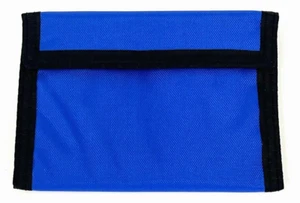 Herren Nylon Doppelfaltung BLAU Geldbörse leicht dünn hält Kreditkarten Bargeld Ausweis - Bild 1 von 3