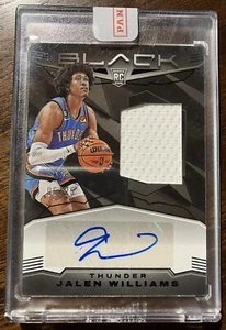 2022-23 Panini Black Rookie Jumbo Mem Auto #RJM-JWL Jalen Williams RPA RC /25 - Picture 1 of 2