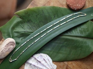 Kette Gold 585 Weißgold Goldkette Stäbchen - Bild 1 von 4