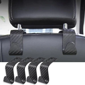 Kopfstütze Auto Haken 4 Stück, Autositz Rückenlehnen Haken Universal Carbon - Bild 1 von 3