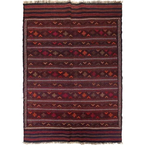 Alfombra Kilim Oriental Tradicional Hecha a Mano Turca Hecha en Afganistán 4'8x7'1, G24442 - Imagen 1 de 8