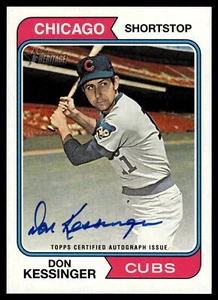 2023 Topps Heritage High Number Don Kessinger Real One Auto Cubs ROA-DK A - Imagen 1 de 2