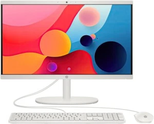 HP All-In-One PC 21.45" FHD Intel Pentium Silver J5040 8GB 128GB SSD Cam Win 11 - Picture 1 of 9