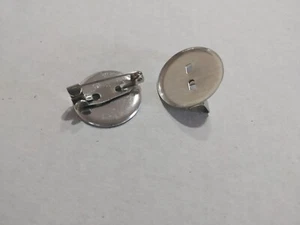 18 Piezas Bases Imperdibles Chapas Color Plata Artesania - Imagen 1 de 2
