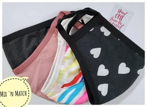 Pack of 5 Cotton Face Masks Multiple Colors Washable Masks SHIP FAST WITHIN 24H - Picture 1 of 9
