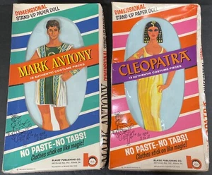 CLEOPATRA AND MARK ANTONY PAPIERPUPPENSETS BLAISE UNBENUTZT TAYLOR & BURTON (1963) - Bild 1 von 7