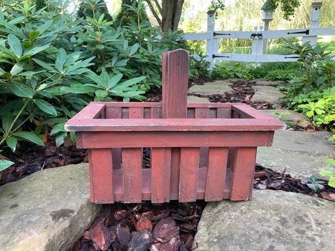 SMITH HAWKEN PRESSURE TREATED WOOD GARDEN DECK PATIO BASKET PLANTER POT BOX TOTE Cover