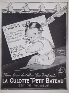 PUBLICITÉ DE PRESSE 1931 PETIT BATEAU CULOTTE ET SOUS-VÊTEMENTS - MARINETTE - Imagen 1 de 1
