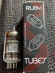 Vintage Ruby Brand 12AX7AC7 Vacuum Tube 12AX7 AC7 Vacuum Tube Tested Good Preamp - Picture 1 of 4