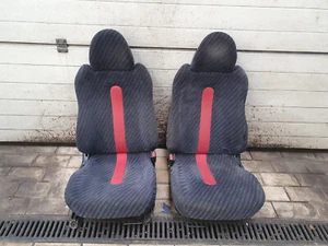 @RARE@ pair RED EDM front seats seat Honda CRX JDM Del Sol EH6 EG1 EG2 SiR 92-98 - Picture 1 of 13