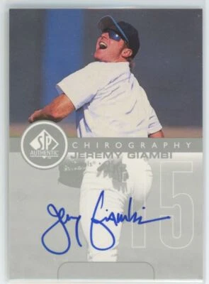 1999 SP Authentic Chirography Jeremy Giambi Auto Kansas City Royals #JG - Image 1 of 2
