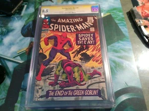 The Amazing Spiderman #40 CGC 8.5 VF+ SS Stan Lee Signature 1966 Green Goblin - Picture 1 of 6
