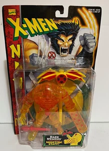 1996 ToyBiz Marvel X-Men Ninja Force Dark Nemesis with Spear Shooting Staff New - Picture 1 of 3