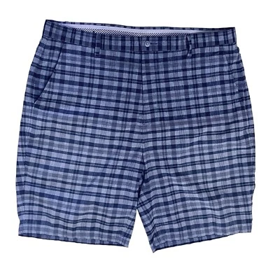 FootJoy FJ Hombre Corto Golf Azul Gris Cuadros Frente Plano Talla 38x9 Foto 1 de 4