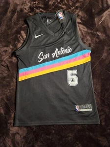 Dejounte Murray San Antonio Spurs Nike City Edition Jersey #5 Mens Size 44 RARE - Picture 1 of 9