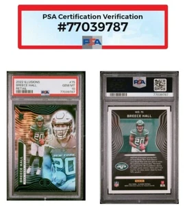 BREECE HALL 2022 PANINI ILLUSIONS RC #75 RARE PSA 10 GEM MINT Rookie card 1/6 - Picture 1 of 5
