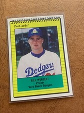 BILL WENGERT 1991 ProCards Vero Beach Dodgers EX/NM PWE SHIP