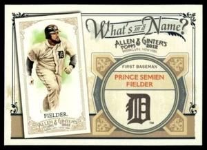 2012 Topps Allen & Ginter What's in a Name? PRINCE FIELDER - Picture 1 of 2