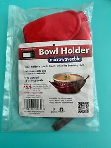 Microwave Bowl Holder Set of 2; Bowl Cozy; Potholders; Scarlet and Grey Koozie