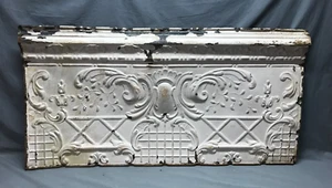 I Large Antique Shabby Tin Ceiling Boarder Trim 2x4 VTG Architectural 420-25B - Picture 1 of 9