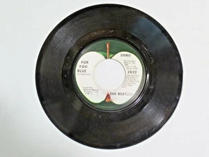 Vtg. Vinyl 45 Record The Beatles For You Blue / The Long and Winding Road Apple - Picture 1 of 6