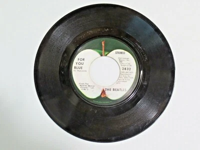 Vtg. Vinyl 45 Record The Beatles For You Blue / The Long and Winding Road Apple Foto 1 de 4