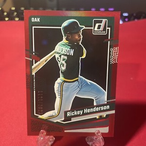 2023 Donruss Baseball Rickey Henderson Red Foil /2023 Card #189 B112