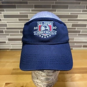 Ahead Vintage US Open Pebble Beach California 2010 Navy Blue Golf Visor - Picture 1 of 6