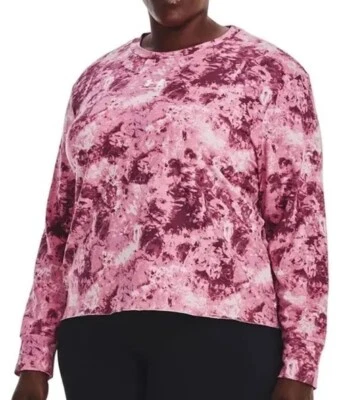 Camiseta de manga larga Under Amour para mujer con estampado de felpa rival talla 2X precio de venta sugerido por el fabricante 65 USD Foto 1 de 4