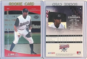 2 EVAN LONGORIA TAMPA BAY ROOKIE PROSPECT 2006 TRISTAR CARDS RENEGADES PRO DEBUT - Picture 1 of 3