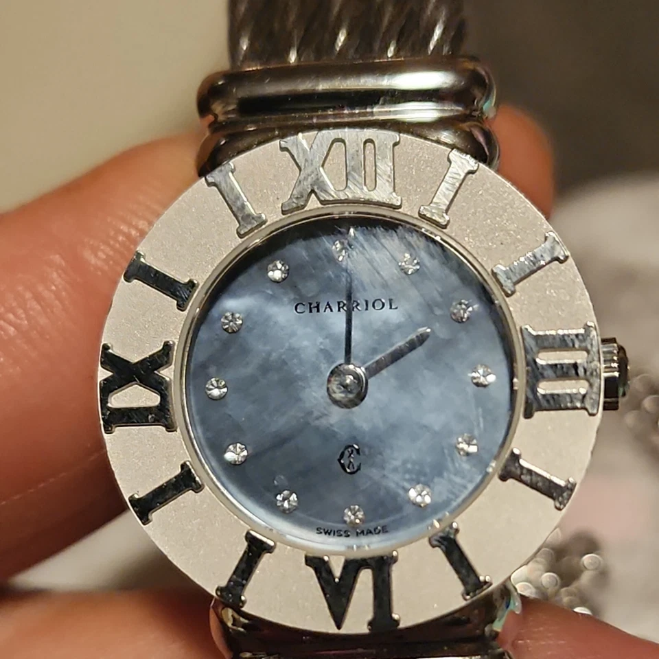 Reloj Phillipe Charriol Saint-Tropez Plata ESTERLINA CON daimonds  Foto 1 de 4