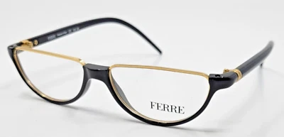 Gianfranco Ferre Model GF05401 Color AK Black/Gold 50-14-140 Eyeglasses Readers - Image 1 of 4