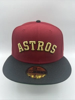 Houston Astros Hat New Era 59Fifty "Swingin Orbit" Fitted SZ 7 1/2 Cap H21 - Image 1 of 4