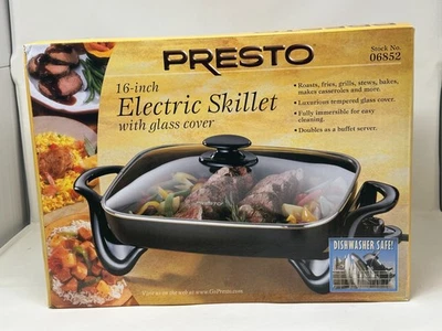 Sartén eléctrica Presto 16" con tapa de cristal (06852) Foto 1 de 3