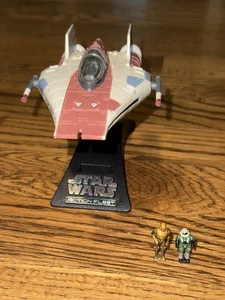 A-Wing Red Starfighter Star Wars Action Fleet Micro Machines Galoob 1995 - Picture 1 of 13