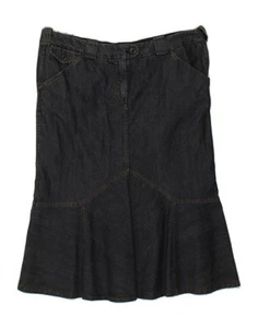 MAX MARA Womens Weekend Denim Trumpet Skirt W32 Large Navy Blue CP06 - Picture 1 of 3