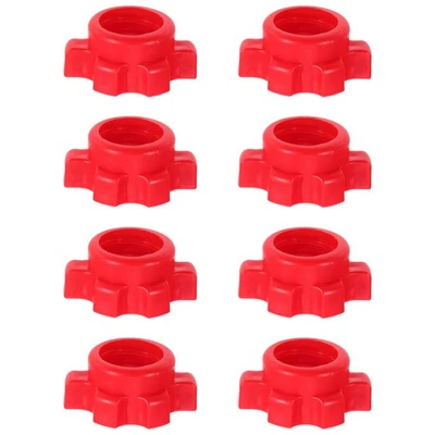  Lot de 8 colliers pour haltères - Pinces hexagonales en plastique avec écrou - Image 1 of 4