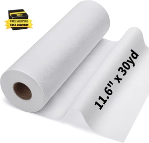 Medium Weight Interfacing Fabric for Sewing: White 11.6" X 30Yd Iron on Non-Wove - Picture 1 of 8