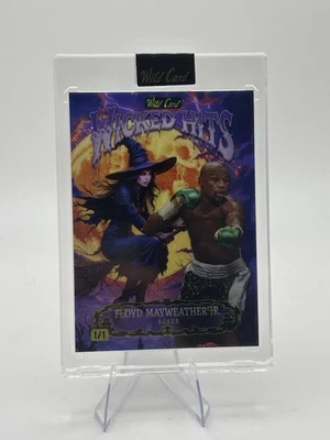 2025 Wild Card Wicked Hits Floyd Mayweather Jr 1/1 SSP Boxing Card - Image 1 of 2