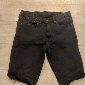 H&M Slim Fit Shorts Mens W34 Denim Jean Shorts Black - Picture 1 of 3
