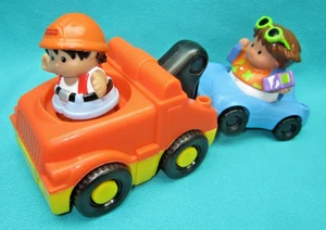 Fisher Price Little People Abschleppwagen mit Sounds, Auto & 2 Figuren -- L-39 - Bild 1 von 4